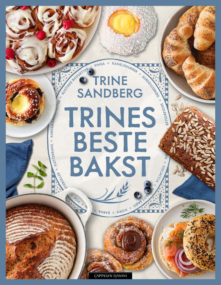 Omslag Trines beste bakst av Trine Sandberg (Innbundet)